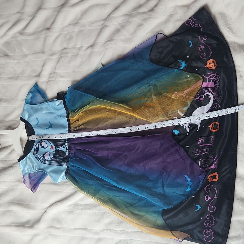 Disney, Nightmare Before Christmas Sally, Youth Halloween Colorful Nightgown - Picture 5 of 8